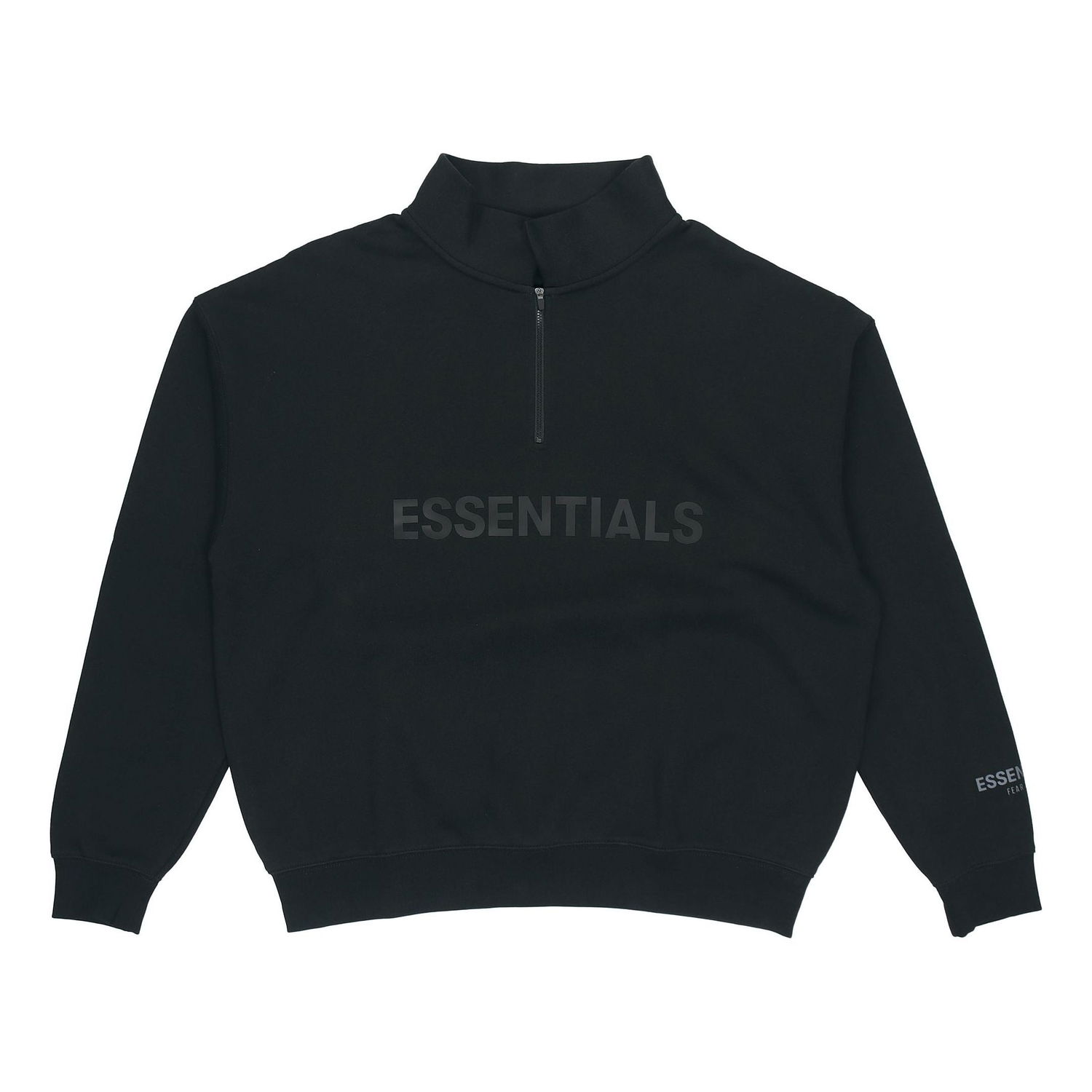 Суитчър Fear of God Essentials Half Zip Sweatshirt Черно | 0192250500211001, 0