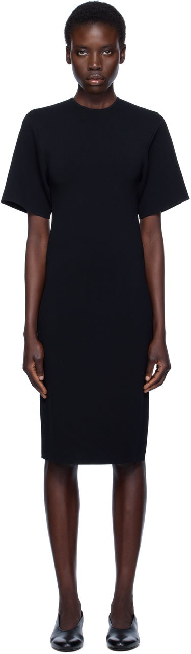 Pокля TOTEME TOTEME Knit Midi Tee Dress Черно | 253-WRD0232-YA0187, 0