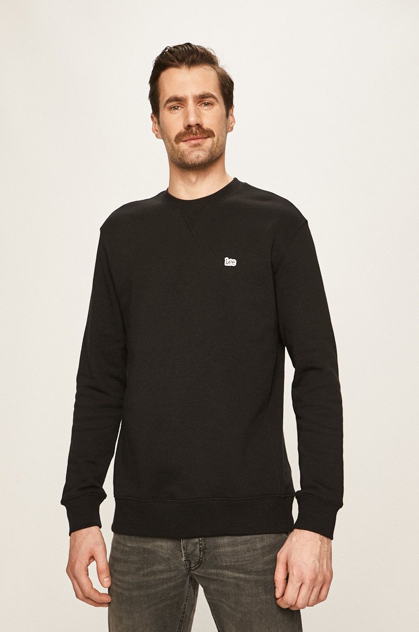 Суитчър Lee Crew Sweatshirt Черно | L81ITJ01, 0