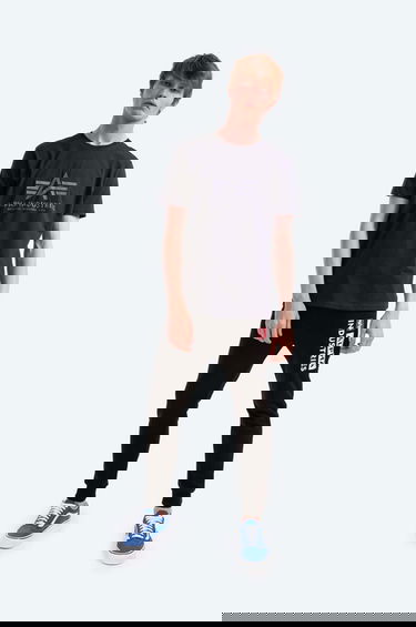 Тениска Alpha Industries Basic T-Shirt With Print Синьо | 100501.07, 2