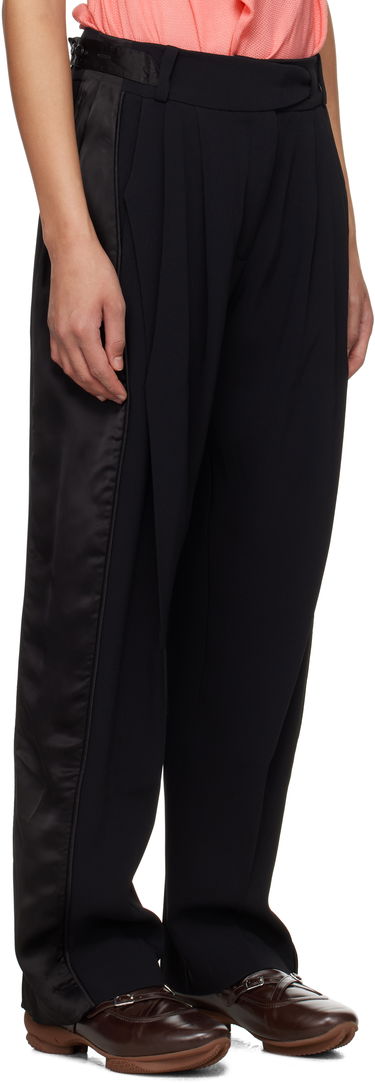 Панталони KIKO KOSTADINOV Kiko Kostadinov Cauda Pleated Trousers Черно | KKWSS25T02-4, 1