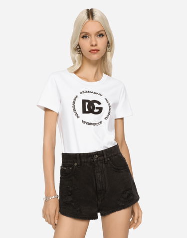 Тениска Dolce & Gabbana Tshirt Manica Corta Бяло | F8T00ZHU7H8W0800, 2