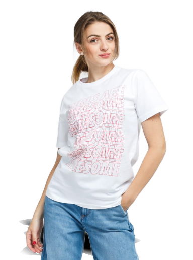 Тениска Girls Are Awesome Messy Morning Tee Бяло | 071584