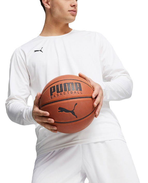 Тениска Puma Hoops Team LS Shooting Shirt Бяло | 676637-02