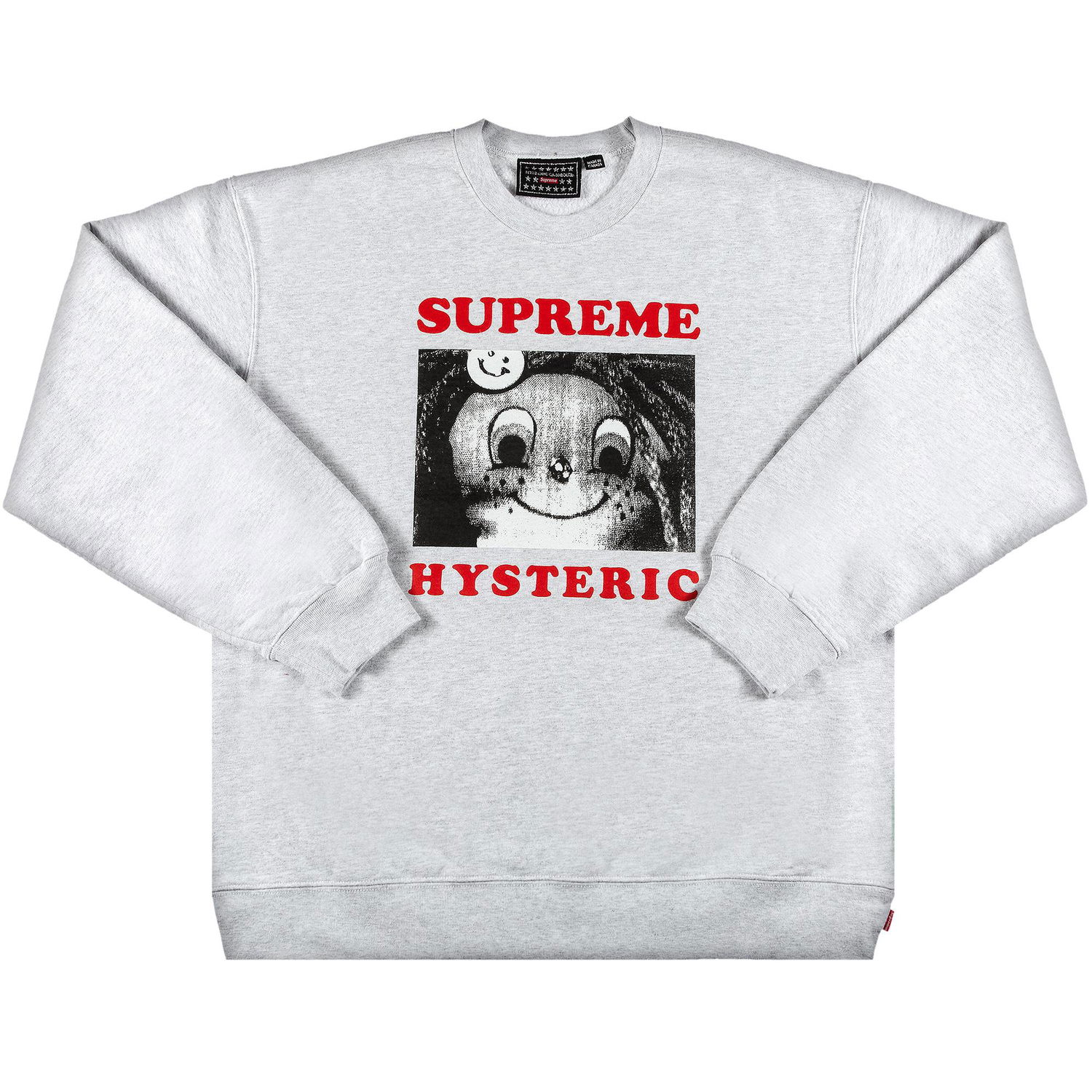 Суитчър Supreme Hysteric Glamour x Crewneck Сиво | SS21SW77 ASH GREY, 1