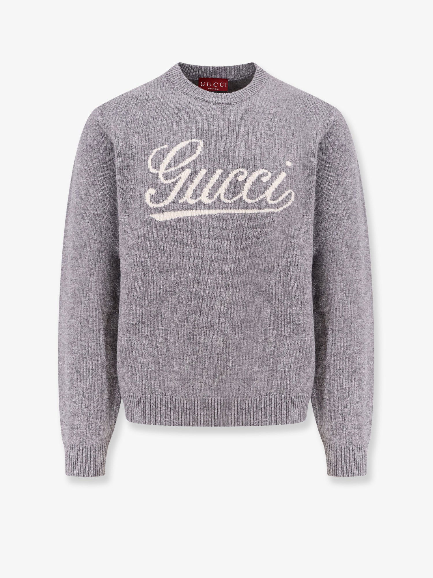 Пуловер Gucci Sweater With Logo Print Сиво | 795347XKD741423, 0
