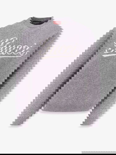 Пуловер Gucci Sweater With Logo Print Сиво | 795347XKD741423, 0