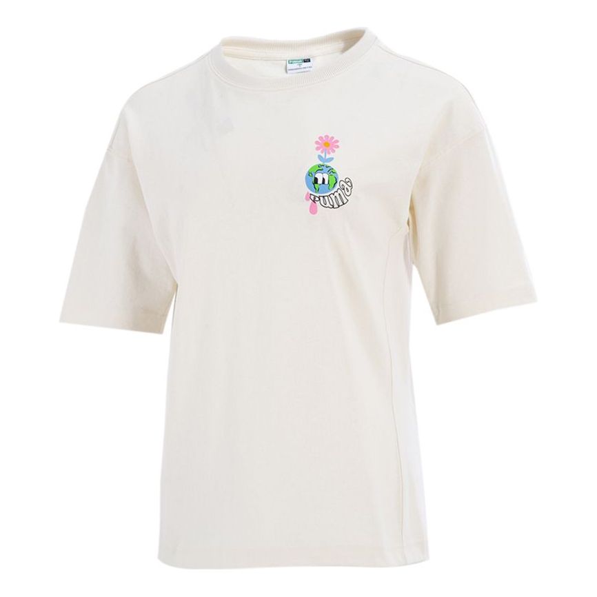 Тениска Puma Downtown Graphic Short Sleeve T-Shirt Бяло | 533050-73, 0
