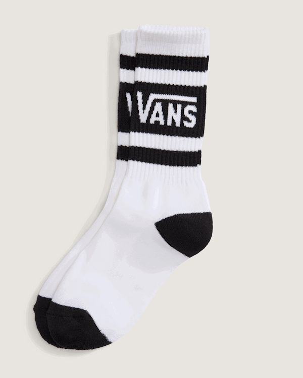 Чорапи Vans Drop V Striped Logo Crew Socks Бяло | VN000Q92BLK, 0