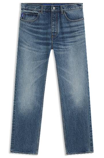 Дънки BOSS Regular Fit Rigid Denim Jeans Синьо | 50541638, 0
