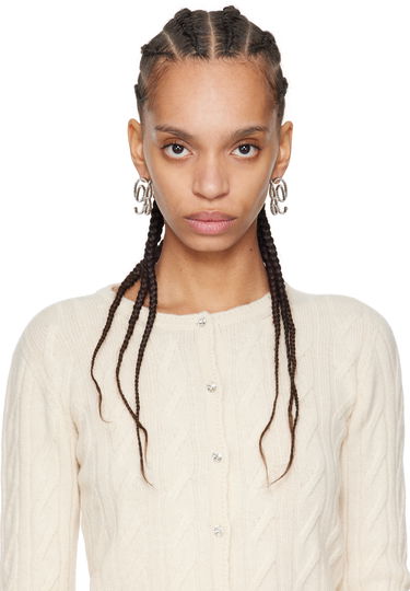 Значка Blumarine Blumarine 'B' Crystal Earrings Металик | P522W315A, 2