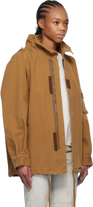 Яке Maison Margiela MM6 Maison Margiela Spliced Canvas Jacket Кафяво | S52AM0313 M35249, 1