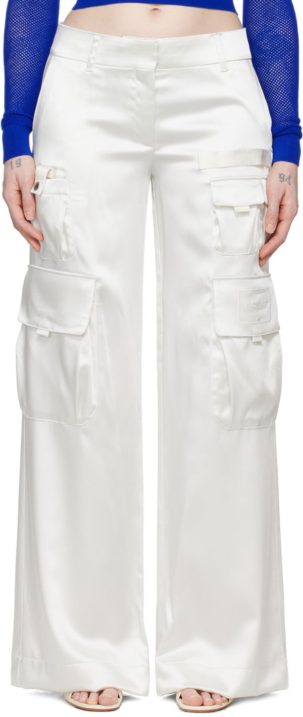 Карго панталони Off-White White Toybox Cargo Pants Бяло | OWCF017S24FAB0030101