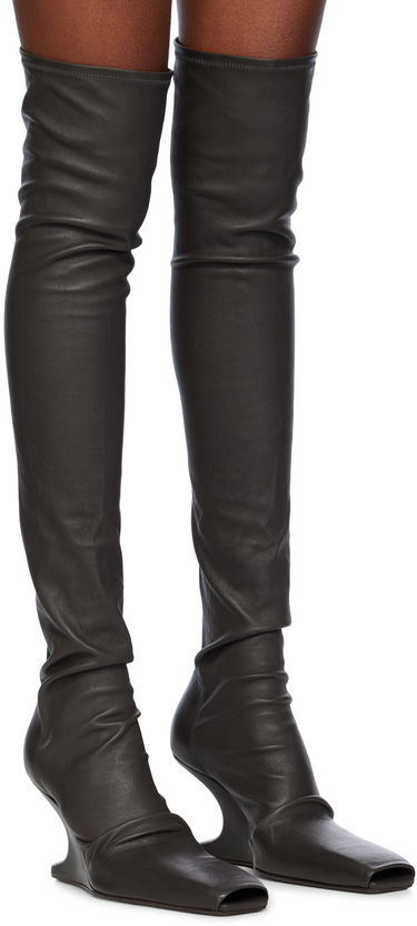 Облекло Rick Owens Rick Owens Porterville Cantilever Tall Boots Сиво | RP02D3807 LS, 3