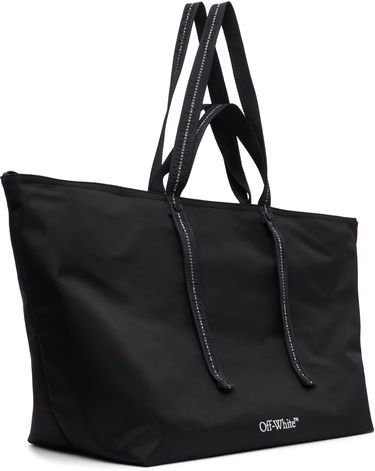 Голяма пазарска чанта Off-White Diagonal Spray Day Off Nylon Tote Bag Черно | OMNA20JF25FAB0011001, 2