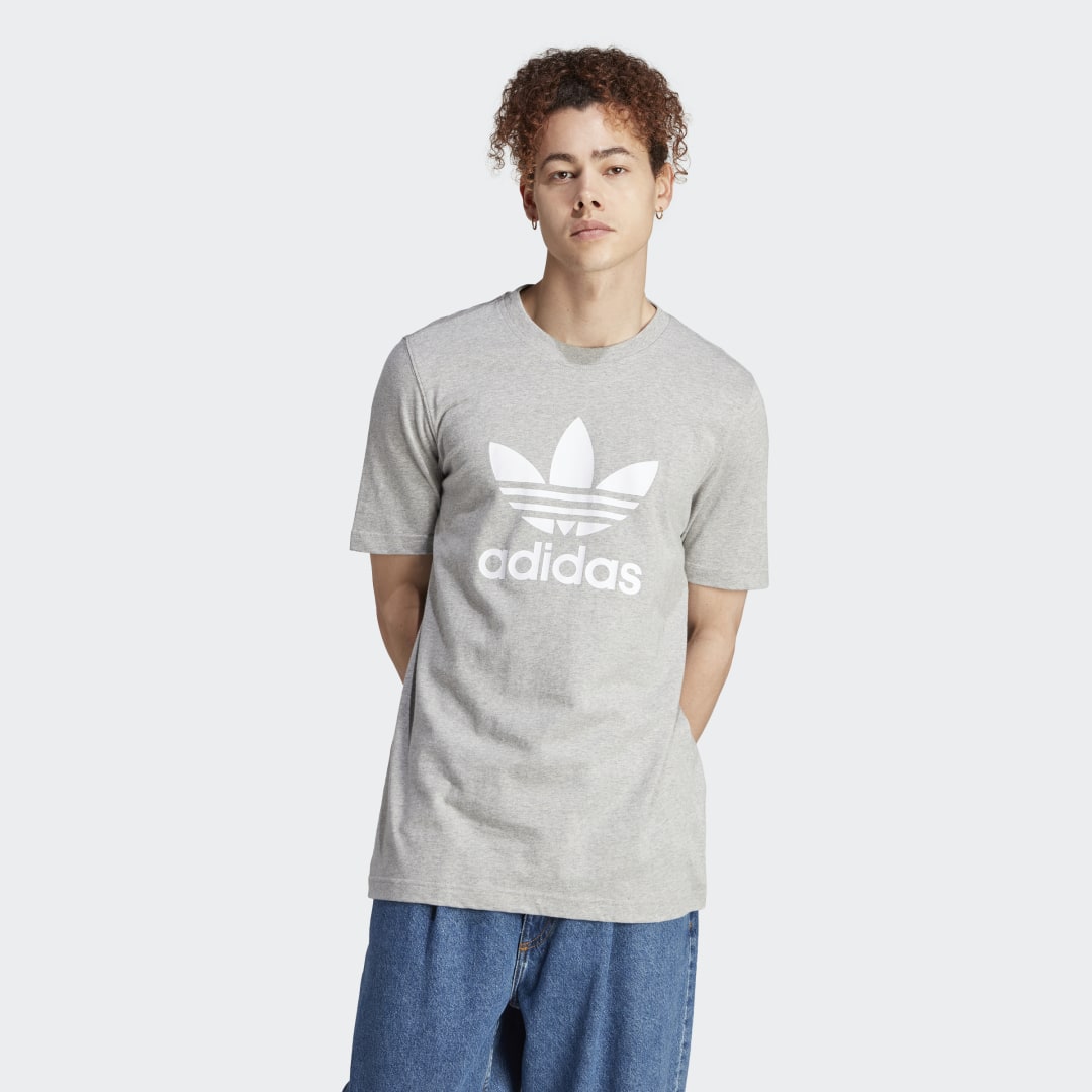 Тениска adidas Originals Adicolor Classics Trefoil Tee Сиво | IM4504, 1