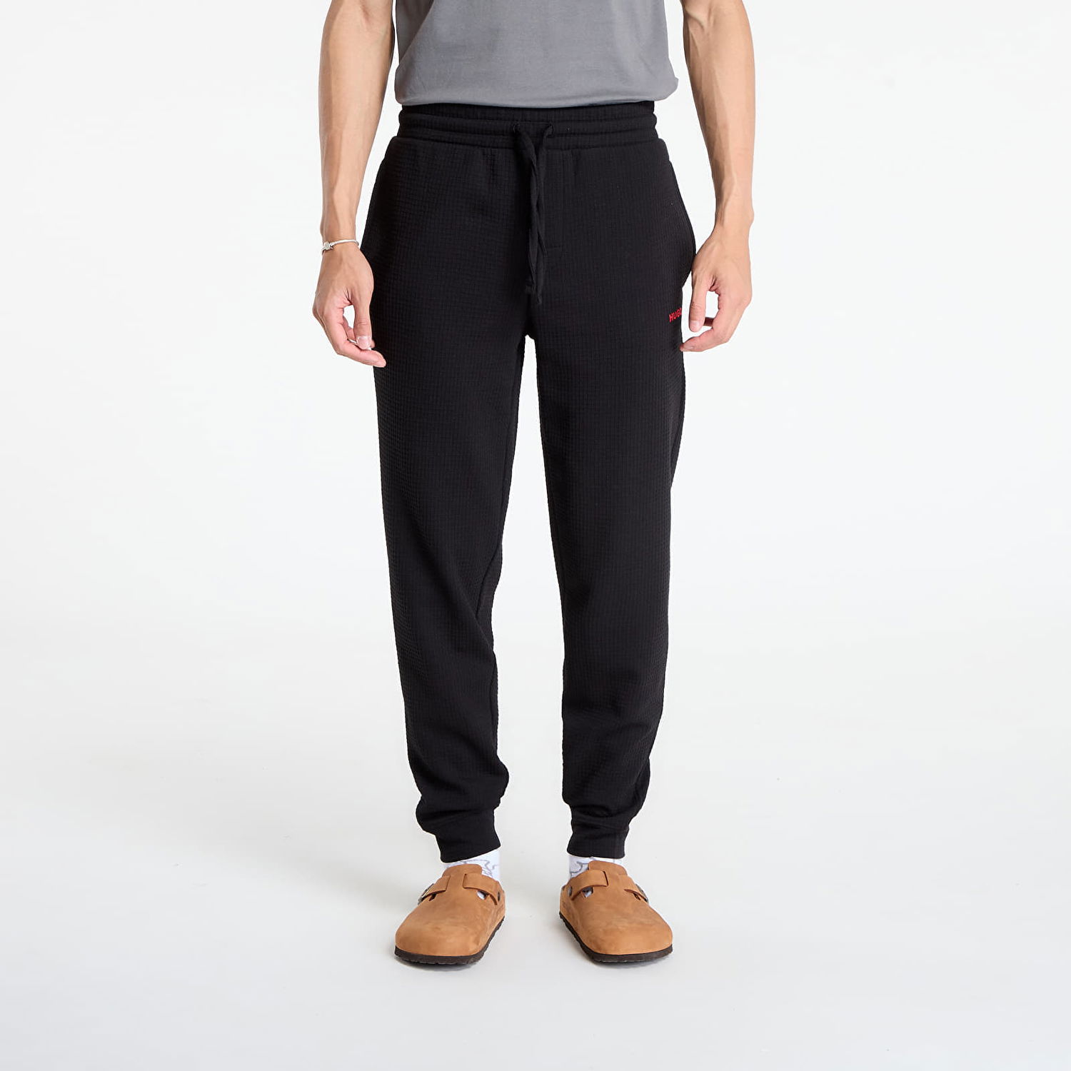Спортни панталони BOSS Hugo Boss Austin Waffle Lounge Pants Черно | 50532012-001, 0