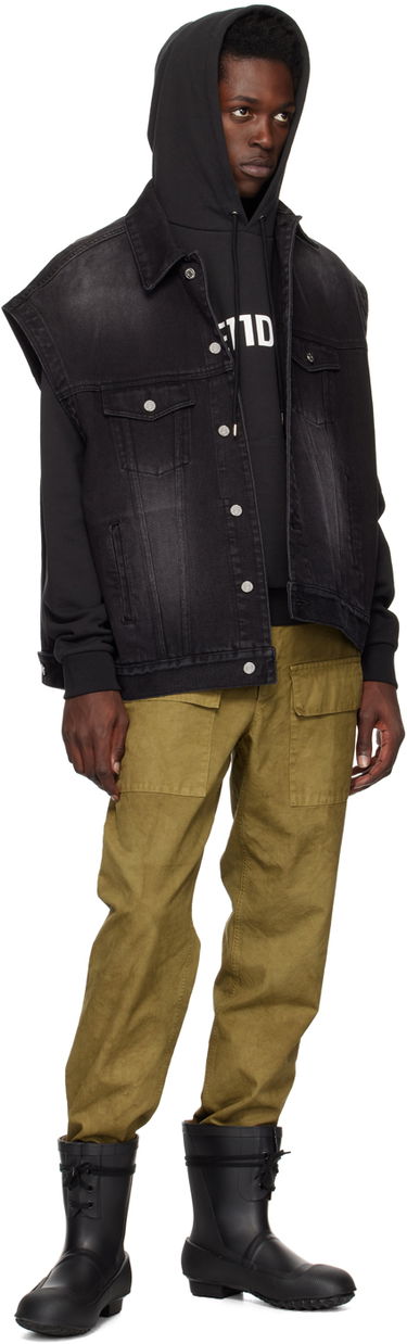 Жилетка We11done We11done Oversized Trucker Denim Vest Черно | WD-DV3-22-385-U-BK, 3