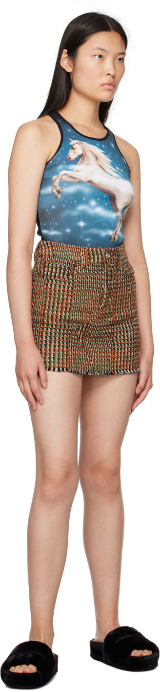 Пола Stella McCartney Stella McCartney Check Miniskirt Кафяво | 6300593CJ301, 3