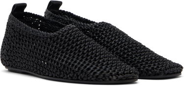 Облекло TOTEME TOTEME Woven Leather Ballerina Flats Черно | 252-WAS2358-LE0134, 3