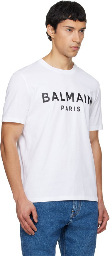Тениска Balmain Balmain Paris Print T-shirt Черно | GH1EG000BD45, 4