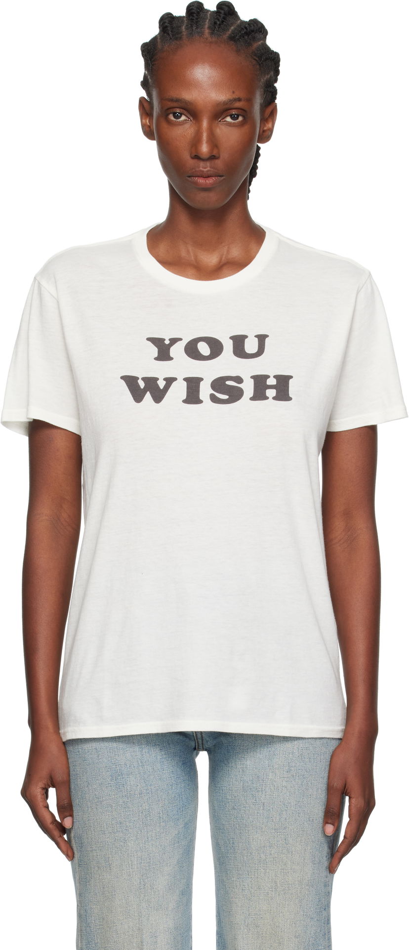 Тениска R13 R13 'You Wish' T-Shirt Бяло | R13WK001-K127B