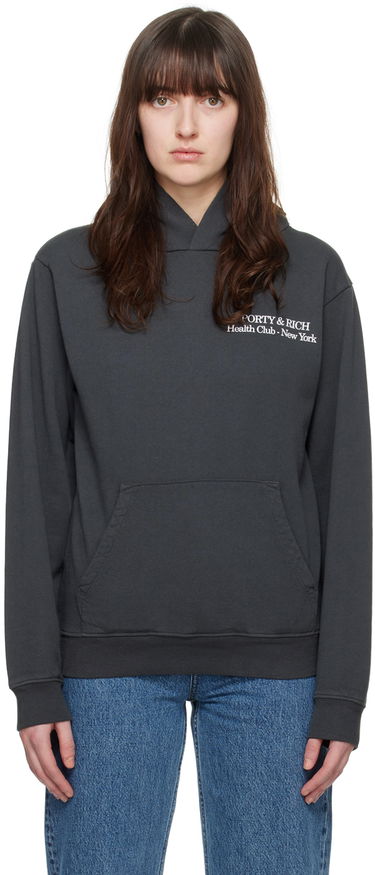 Суитчър Sporty & Rich New 'Drink More Water' Hoodie Сиво | HOAW2315FB, 0