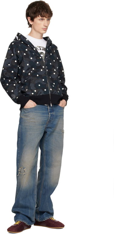 Суитчър BAPE ABC Dot Shark Full Zip Hoodie Многоцветен | 001ZPL801302M, 3