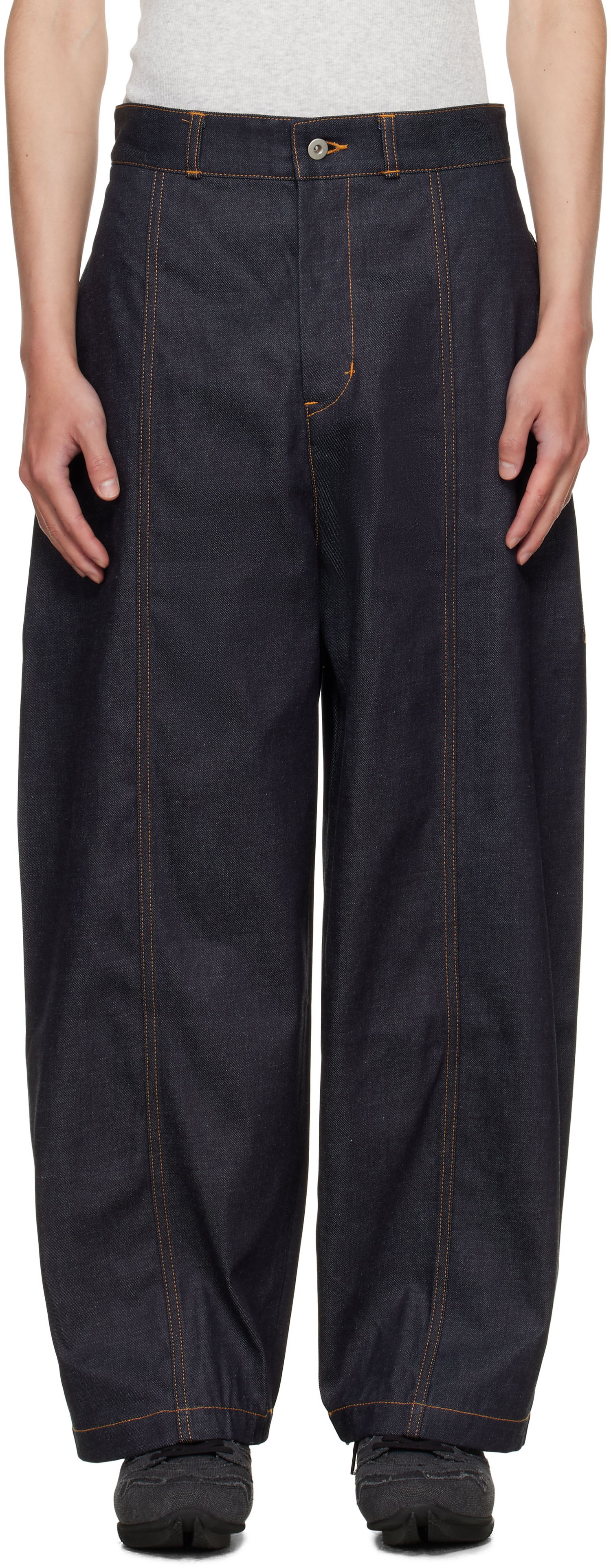 Дънки sage NATION SAGE NATION Welt Jeans Синьо | S083 WELT TROUSER DENIM DENIM, 0