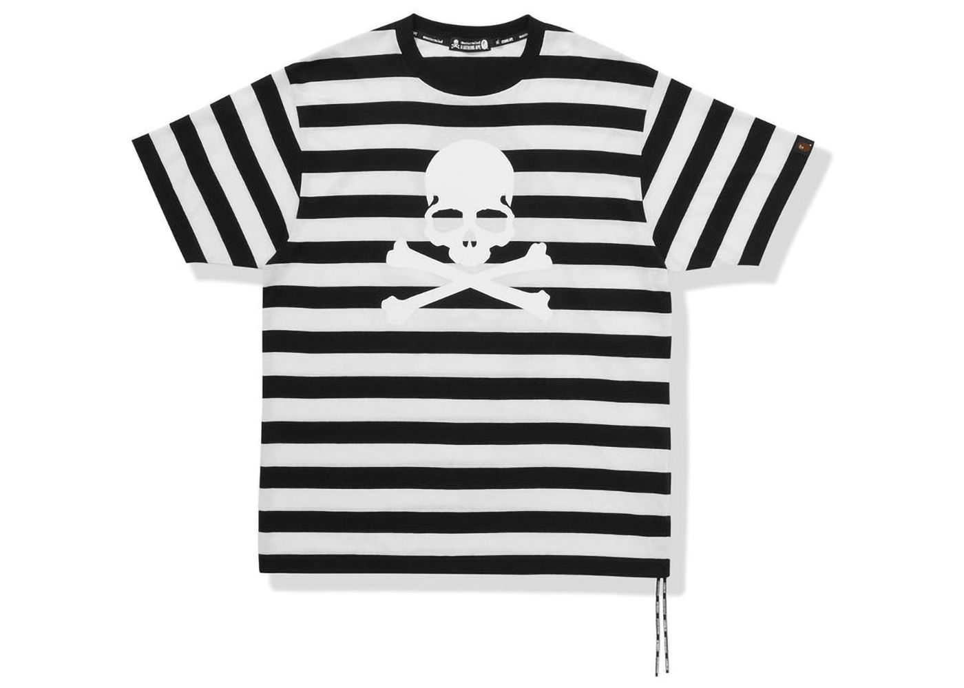 Тениска BAPE BAPE x Mastermind Hoop Tee Black White Черно | MVBTE109911MH, 0