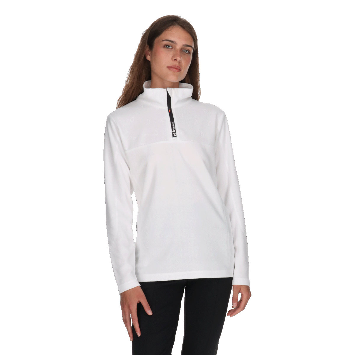 Суитчър Ellesse Ski Microfleece Quarter-Zip Top Бяло | ELA253F630-10, 0