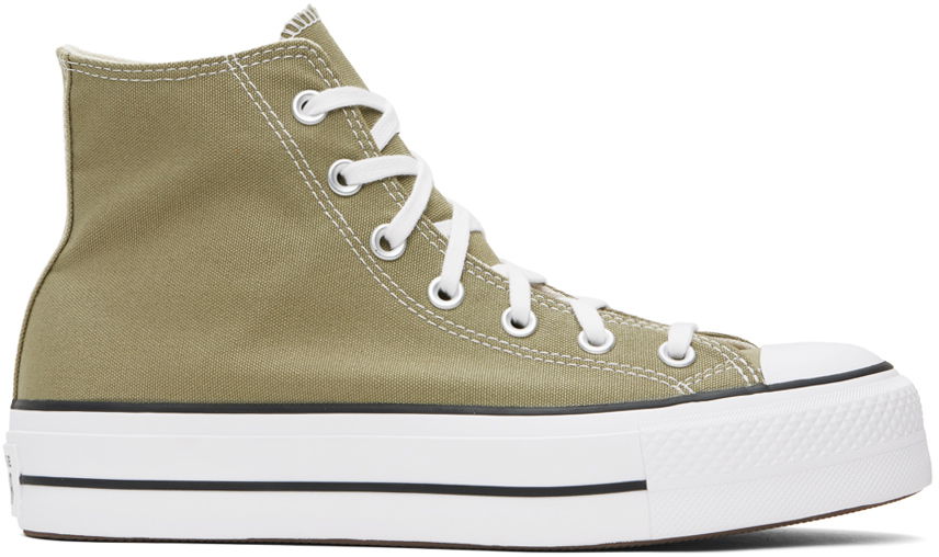 Кецове и обувки Converse Chuck Taylor All Star Lift Platform Зелено | A07571C, 0