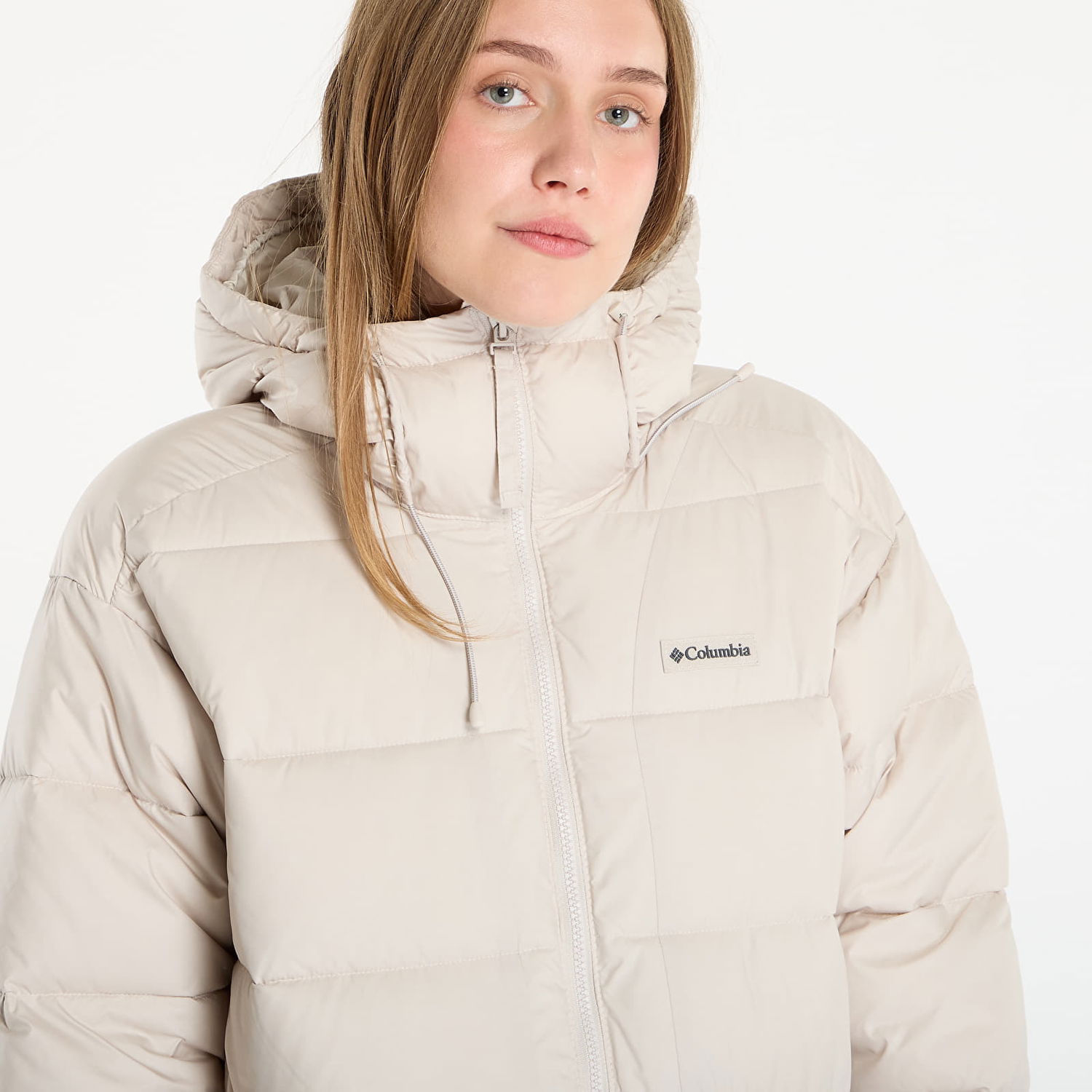 Пухо яке Columbia Columbia Pike Lake III Long Down Jacket Бежово | 2133543278, 1