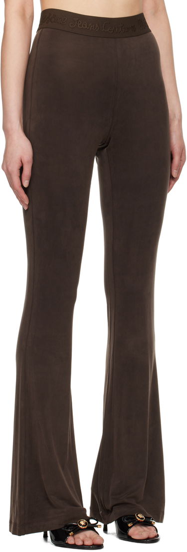 Панталони Versace Versace Jeans Couture Flared Leggings Черно | E78HAC107_EJ0190, 4