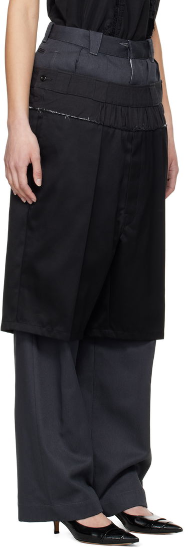 Панталони Maison Margiela Maison Margiela Layered Trousers Черно | S51KA0604 MTN067, 4