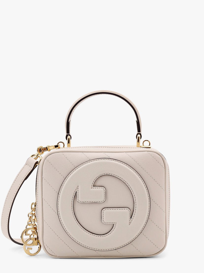 Дамска чанта Gucci Beige Leather Small Top Handle Bag Бежово | 7444341IV0G9022