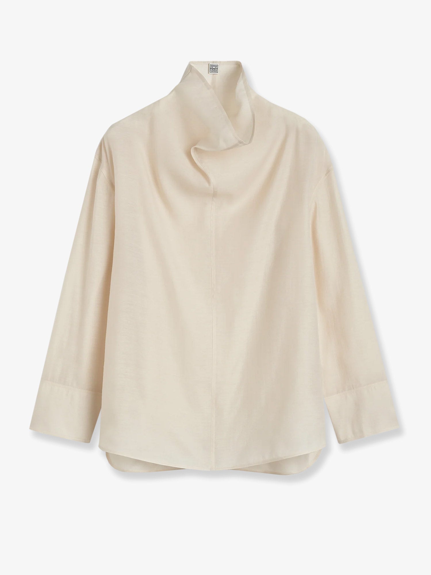 Риза TOTEME Draped Neck Blouse Бежово | 244WRT0371FB0265116, 0