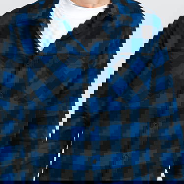 Риза Urban Classics Checked Flanell Shirt Тъмно синьо | TB297 Blue, 2