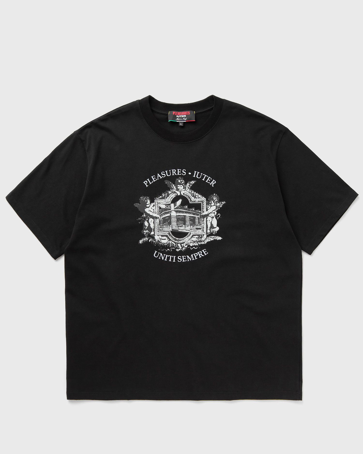 Тениска Pleasures Iuter Alberto Graphic T-Shirt Черно | P24IU008-BLACK, 0