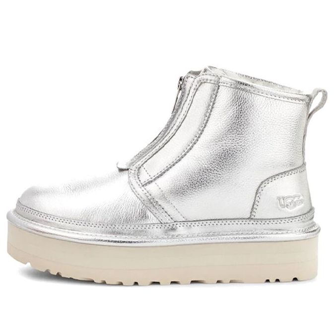 Кецове и обувки UGG Neumel Metallic Leather Boots Металик | 1122231-SLVM, 0