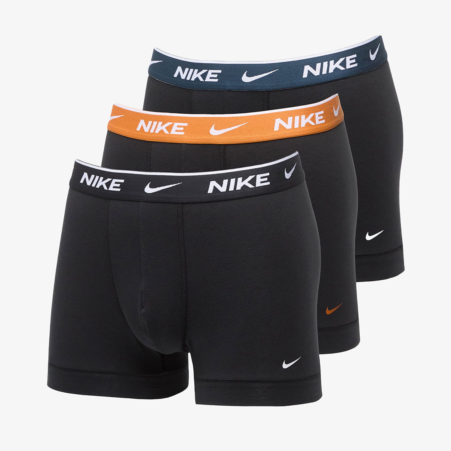 Боксерки Nike Dri-FIT Everyday Cotton Stretch Trunk 3-Pack Multicolor Черно | 0000KE1008-ECK, 0