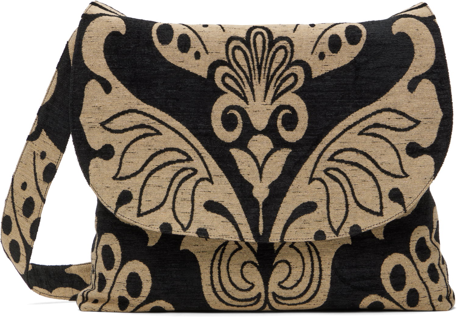 Чанта през рамо Anna Sui Anna Sui Beardsley Tapestry Messenger Bag Бежово | 1125H94, 0