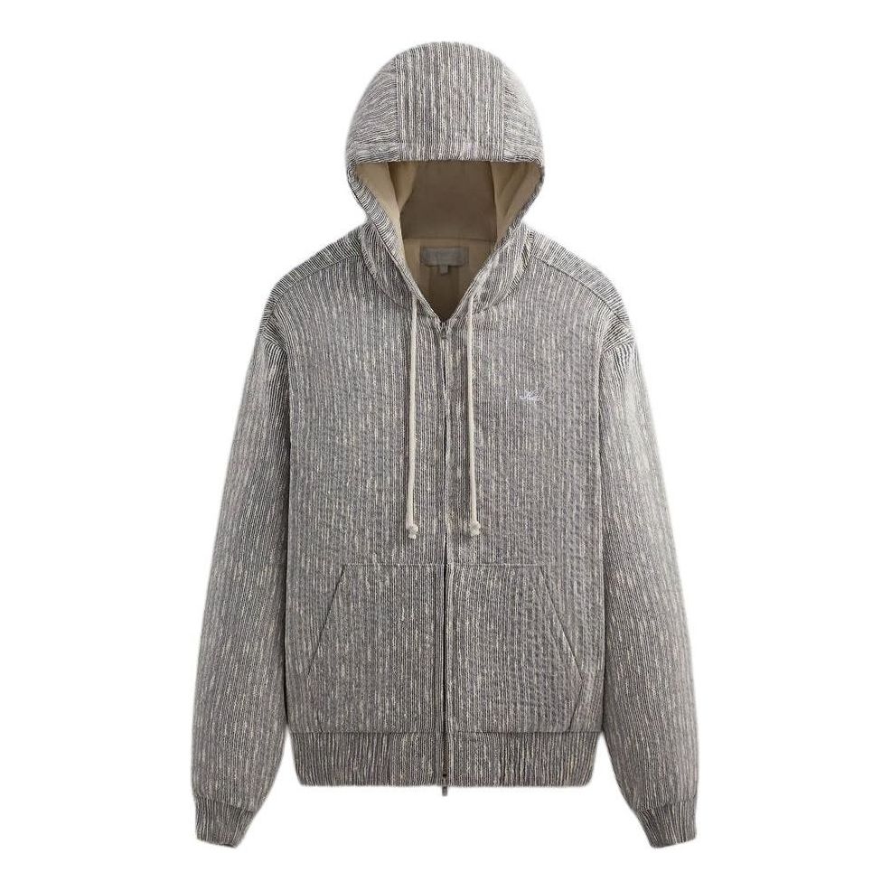 Суитчър KITH KITH Slub Boucle Boxy Zip Hoodie Сиво | KHM031815-432, 0