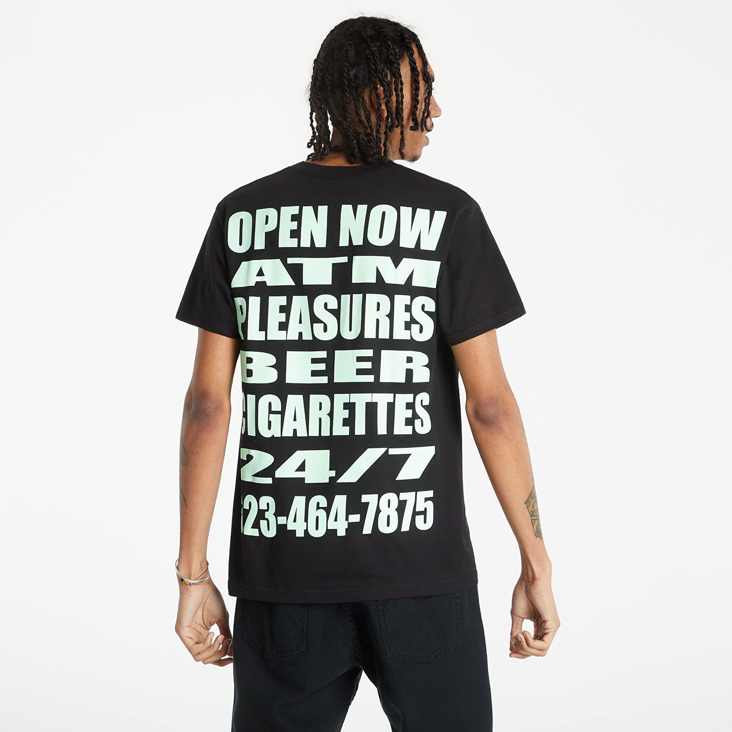 Тениска Pleasures Liquor T-Shirt Черно | P22SP048 Black, 0