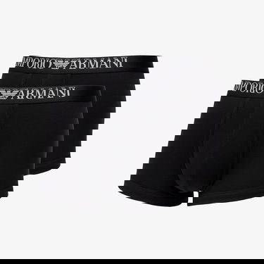 Бельо и чорапи Emporio Armani EA7 Men's Knit Trunk 2-Pack Nero/ Nero M Черно | 112023 4R502 07320, 0