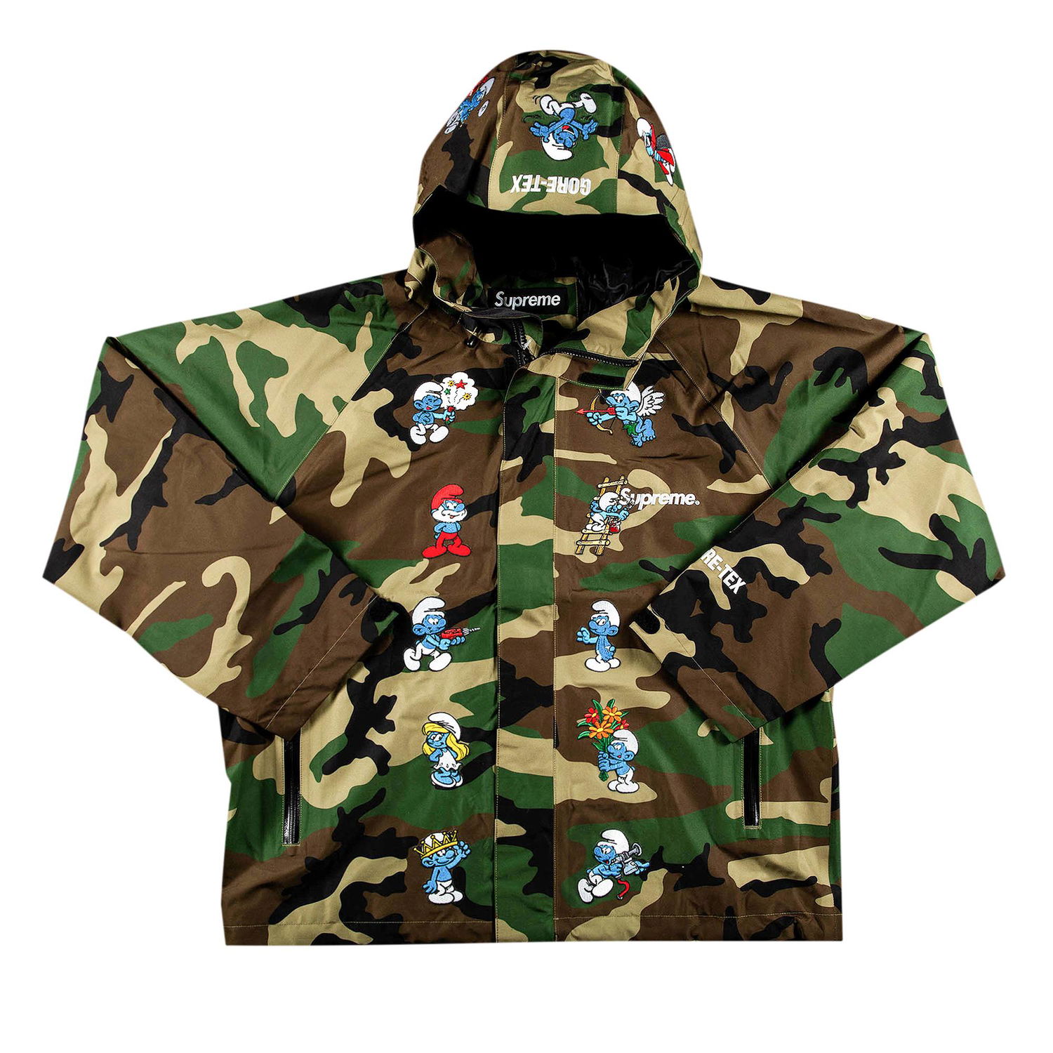 Яке Supreme Smurfs x GORE-TEX Shell Jacket Многоцветен | FW20J7 WOODLAND CAMO, 1