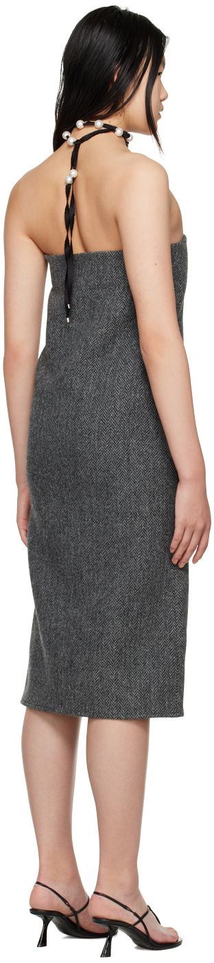 Pокля We11done We11done Women's Strapless Midi Dress Сиво | WD-OP3-22-194-W-GY, 2
