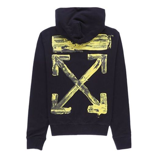 Суитчър Off-White Slim Hoodie With Graphic Print Черно | OMBB034F19E300101060, 0
