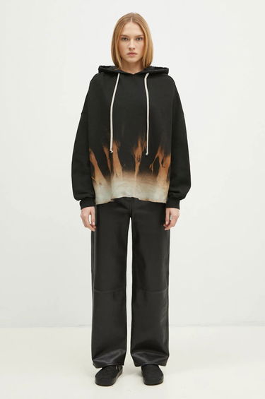 Суитчър Rick Owens Crater Patterned Hoodie Черно | DS02D2221.FSUN, 4