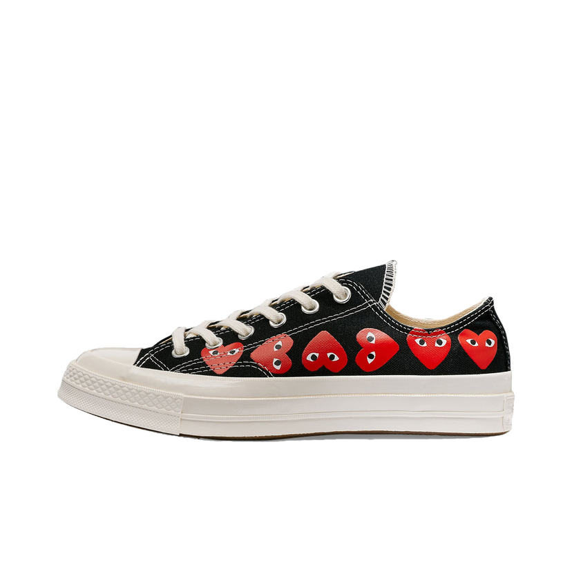 Кецове и обувки Converse Comme des Garcons x Chuck Taylor All Star 70 Ox PLAY "Multi-Heart Black" Черно | A08149C/AZ-K126-001-1